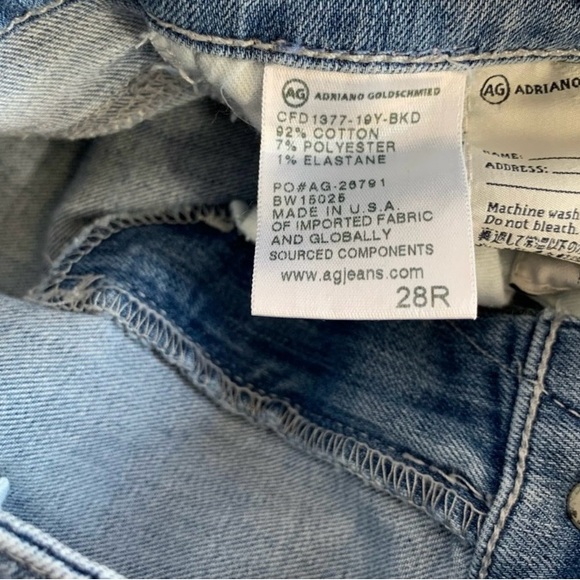 AG The Stevie Ankle Distressed Jean Sz 28R - Picture 7 of 9